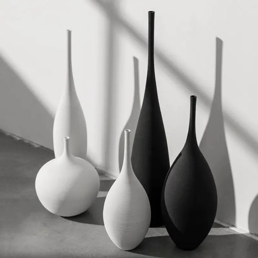 Porzellan-Tischvase Black&White Collection